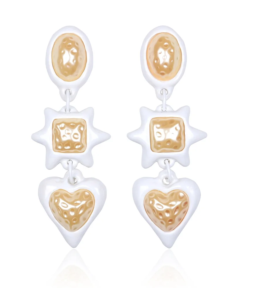 Aretes Foxy Brown White