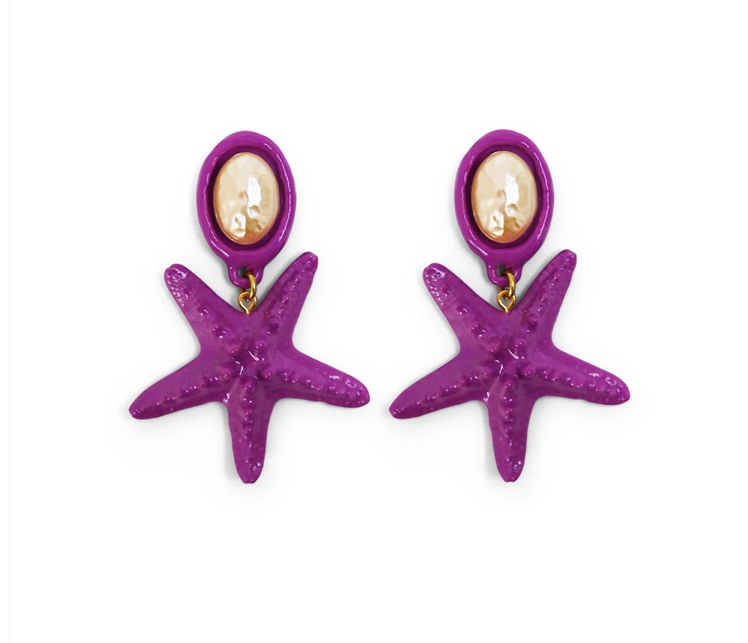 Aretes Riviera Queen Purple