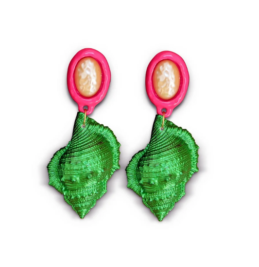 Aretes Miss Saint Tropez Pink and Green