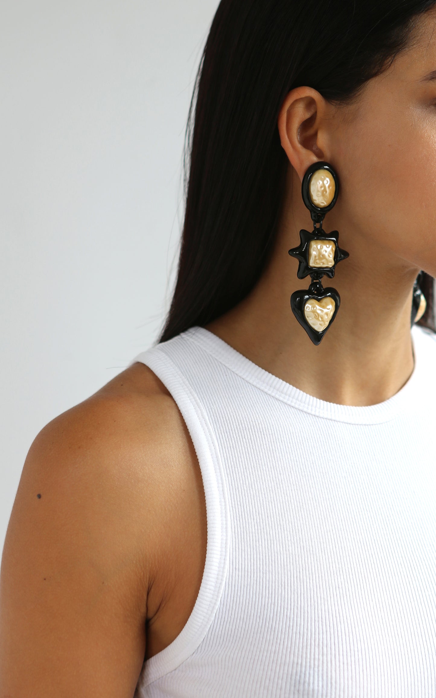 Aretes Foxy Brown Black